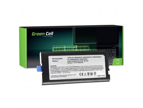 Green Cell CF-VZSU29 CF-VZSU29A pentru Panasonic Toughbook CF29 CF51 CF52 6600mAh