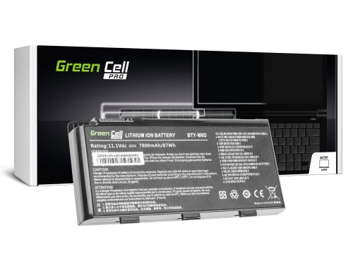 Baterie Green Cell PRO BTY-M6D pentru MSI GT60 GT70 GT660 GT680 GT683 GT683DXR GT780 GT780DXR GT783 GX660 GX680 GX780