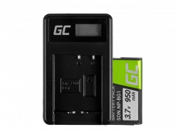 Green Cell ® Baterie NP-BG1 și încărcător BC-CSG pentru Sony DSC H10, H20, H50, HX5, HX10, T50, W50, W70