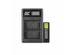 Baterie Green Cell Baterie NP-500 și încărcător BC-V615 pentru Sony A58, A57, A65, A77, A99, A900, A700, A580