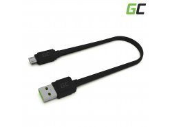 Cablu Micro USB 25cm Green Cell Matte cu încărcare rapidă, Ultra Charge, Quick Charge 3.0