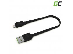 Green Cell GCmatte USB - Cablu Lightning de 25cm pentru iPhone, iPad, iPod, încărcare rapidă