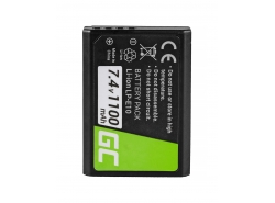 Green Cell ® Baterie LP-E10 LPE10 pentru Canon EOS 1100D 1200D 1300D Rebel T3 T5 T6 Kiss X50 X70, complet decodat (1100mAh 7