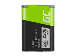 Green Cell ® NB-12L Baterie pentru Canon Powershot G1 X Mark II N100 LEGRIA mini X 3.6V 2200mAh