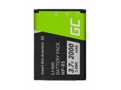 Green Cell ® NP-85 Baterie pentru FujiFilm FinePix S1 SL1000 SL240 SL260 SL280 SL300 SL305 3.7V 1640mAh