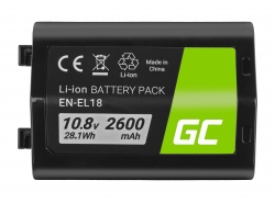 Green Cell ® EN-EL18 ENEL18 Baterie pentru cameră Nikon D4 D4S D5 D800 D810 Full Decoded, 10.8V 2600mAh