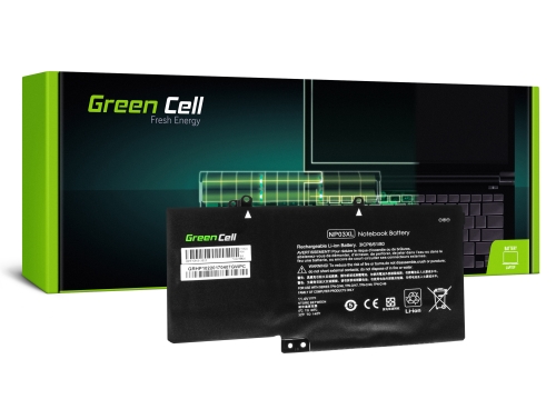 Baterie Green Cell NP03XL 760944-241 760944-421 761230-005 pentru HP Envy x360 15-U 15-U000 15-U200 Pavilion x360 13-A