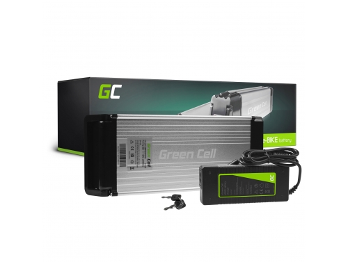 Green Cell Baterie e bike 36V 15Ah 540Wh Rear Rack C13 cu Încărcător