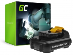 Green Cell ® (2,5 Ah 10,8 V) DCB120 DCB121 DCB123 pentru DeWalt DCD710 DCF815 DCF813S2 DCD701F2 DCS310B