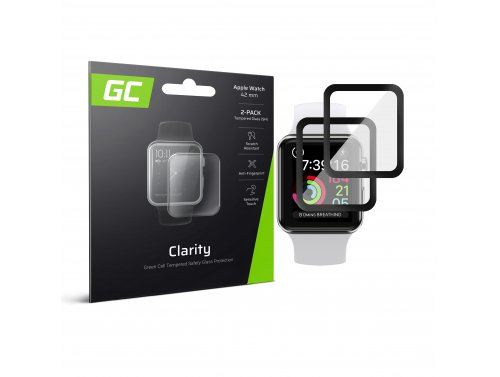 2 geamuri de protecție GC Clarity pentru Apple Watch 42mm