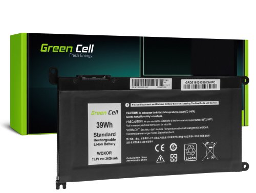 Baterie Green Cell WDX0R WDXOR pentru Dell Inspiron 13 5368 5378 5379 15 5565 5567 5568 5570 17 5765 5767 5770 Vostro 5468 5568