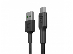 Green Cell GC PowerStream USB-A - Cablu micro USB de 30 cm, încărcare rapidă Ultra Charge, QC 3.0