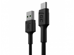 Cablu Green Cell GC PowerStream USB-A - USB-C 30cm, încărcare rapidă Ultra Charge, QC 3.0