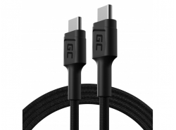 Cablu Green Cell GC PowerStream USB-C - USB-C 120cm, încărcare rapidă livrare energie (60W), Ultra Charge, QC 3.0