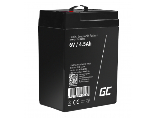 Green Cell® AGM 6V 4.5Ah VRLA acumulator plumb acid baterie fara mentenanta jucării sisteme de alarma