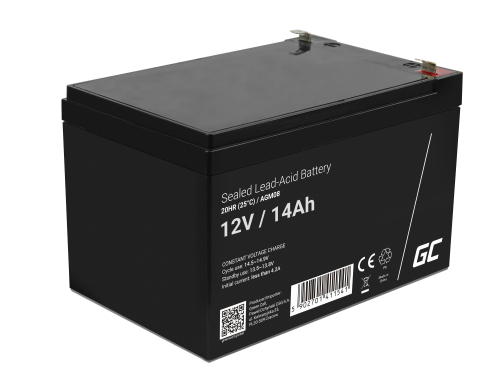 Green Cell® AGM 12V 14Ah VRLA acumulator plumb acid baterie fara mentenanta jucării sisteme de alarma