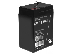 Green Cell® AGM 6V 4Ah VRLA acumulator plumb acid baterie fara mentenanta jucării sisteme de alarma