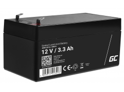 Green Cell® AGM 12V 3.3Ah VRLA acumulator plumb acid baterie fara mentenanta jucării sisteme de alarma