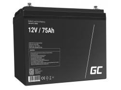 Green Cell® AGM 12V 75Ah VRLA acumulator plum acid baterie fara mentenanta fotovoltaice autorulote camion