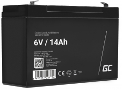 Green Cell® AGM 6V 14Ah VRLA acumulator plumb acid baterie fara mentenanta jucării sisteme de alarma