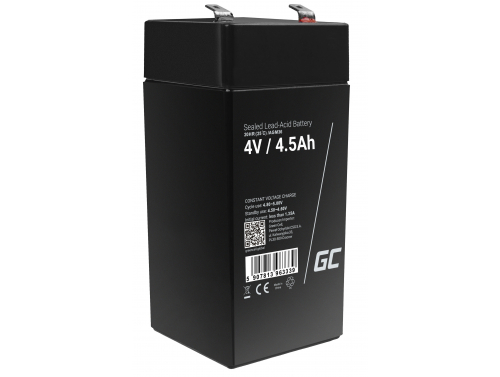 Green Cell® AGM 4V 4.5Ah VRLA acumulator plumb acid baterie fara mentenanta jucării sisteme de alarma