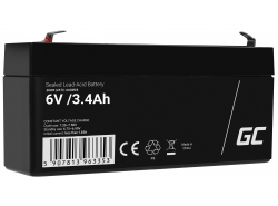Green Cell® AGM 6V 3.4Ah VRLA acumulator plum acid baterie fara mentenanta jucării sisteme de alarma