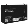 Green Cell® AGM 6V 15Ah VRLA acumulator plumb acid baterie fara mentenanta jucării sisteme de alarma