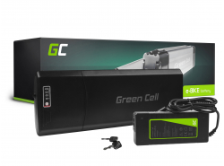 Green Cell Baterie e bike 36V 10.4Ah 374Wh Rear Rack 5 Pin pentru Mifa, Zündapp, Ecobike cu Încărcător