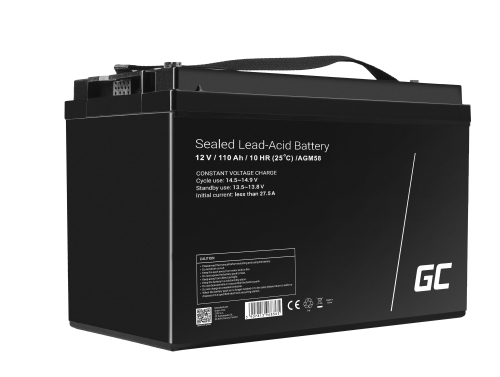 GreenCell® AGM 12V 110Ah VRLA acumulator plumb acid baterie fara mentenanta fotovoltaice autorulote camion