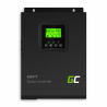 Invertor solar Convertor Off Grid cu încărcător solar MPPT Green Cell 12VDC 230VAC 1000VA / 1000W undă sinusoidală pură