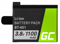 Green Cell ® Baterie AHDBT-401 pentru GoPro HD HERO 4 Silver Black Edition, complet decodat Li-Ion 1100mAh 3.8V