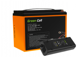 Baterie litiu-fier-fosfat LiFePO4 Green Cell 12.8V 38Ah pentru sistem fotovoltaic, rulote și bărci
