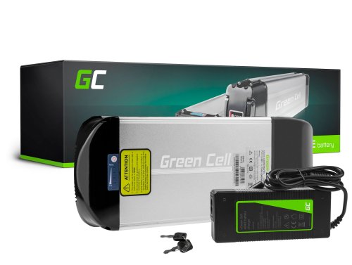 Green Cell Baterie e bike 36V 15Ah 540Wh Rear Rack 2 Pin pentru Prophete, Mifa, Curtis cu Încărcător