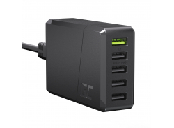 Green Cell Încărcător de perete 52W GC ChargeSource 5 cu Ultra Charge și Smart Charge - 5x USB-A