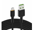 Cablu USB Green Cell GC Ray - Micro USB 200cm, LED portocaliu, încărcare rapidă Ultra Charge, QC3.0