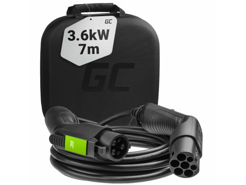 Green Cell Cablu de încărcare Tip 1 3.6kW 16A 7m pentru încărcarea EV Vehicule Electrice și Hibride Plug-In PHEV