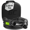 Green Cell Cablu de încărcare Tip 1 3.6kW 16A 7m pentru încărcarea EV Vehicule Electrice și Hibride Plug-In PHEV