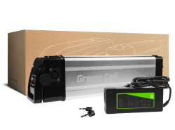 Green Cell Baterie e bike 36V 10,4Ah 396Wh Silverfish 4 Pin pentru Volta, Fafrees, Evolio cu Încărcător