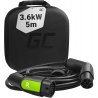 Green Cell Cablu de încărcare Tip 2 3.6kW 16A 5m pentru încărcarea EV Vehicule Electrice și Hibride Plug-In PHEV