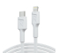 Cablu alb USB-C – Lightning 1m Mfi Green Cell Power Stream cu încărcare rapidă Power Delivery pentru Apple iPhone