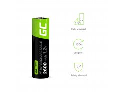 Green Cell 4x AA HR6 2600mAh Akku