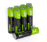 8x baterii reîncărcabile AAA R3 800mAh Ni-MH Acumulatori Green Cell