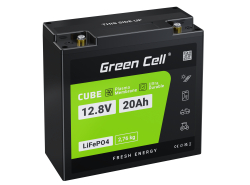 Green Cell® LiFePO4 Baterie 20Ah 12.8V 256Wh litiu-fier-fosfat pentru Sistem fotovoltaic, Camper, Barca