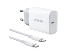 Încărcător UGREEN 30W cu Cablu USB-C, Încărcare Rapidă, Compatibil cu Samsung, Xiaomi, iPad și MacBook, Ușor și Compact
