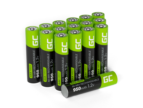 16x baterii reîncărcabile AAA R3 950mAh Ni-MH Acumulatori Green Cell