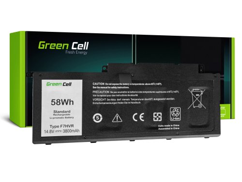 Baterie Green Cell F7HVR 62VNH G4YJM 062VNH pentru Dell Inspiron 15 7537 17 7737 7746