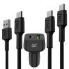 Set de încărcare rapidă pentru telefoane mobile – Încărcător USB-C USB-A de 48W + 2 cabluri USB-C de 30 cm