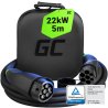 GC Snap Cablu Tip 2 de încărcare EV 11kW / 22kW 5m pentru Tesla Model 3 S X Y, VW ID.3, ID.4, Kia EV6, Audi E-Tron, Fiat 500e