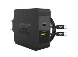 Încărcător Green Cell 45W USB-C PD cu cablu USB-C și port USB suplimentar