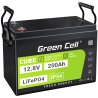 Green Cell CUBE LiFePO4 Baterie 200Ah 12.8V 2560Wh litiu-fier-fosfat pentru Sistem fotovoltaic, Camper, Barca, Foodtruck